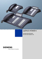 Siemens optiPoint 420 Serie Konfigurationshinweise