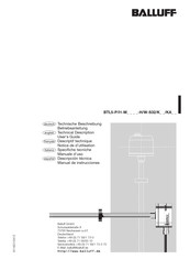 Balluff BTL5-P/I1-M H/W-S32/K KA-Serie Technische Beschreibung Und Betriebsanleitung