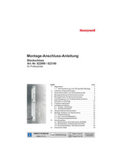 Honeywell 022100 Montage, Anschluss, Anleitung