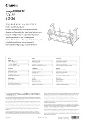 Canon imagePROGRAF SD-26 Installations-Handbuch