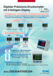 SMC ZSE30A Serie Bedienungsanleitung