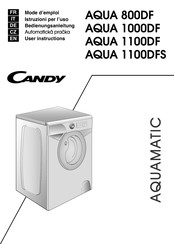 Candy Aquamatic AQUA 1100DF Bedienungsanleitung