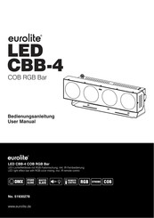 EuroLite LED CBB-4 COB RGB 4x15W Leiste Bedienungsanleitung
