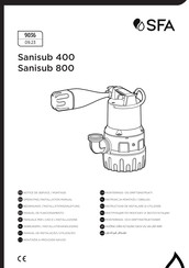 SFA SANISUB 400 Bedienungs- Und Installationsanleitung