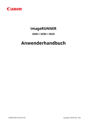 Canon imageRUNNER 2945i Anwenderhandbuch