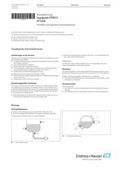 Endress+Hauser FTW33 Kurzanleitung