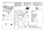 HP DesignJet T850 Anleitung Zur Druckermontage
