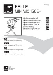 Altrad Belle MINIMIX 150E+ Bedienungshandbuch