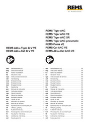 REMS Akku-Tiger 22V VE Betriebsanleitung