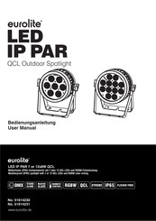 EuroLite LED IP PAR QCL Spot 12x8 W Bedienungsanleitung