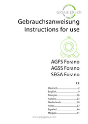 Greggersen Forano AGFS Gebrauchsanweisung