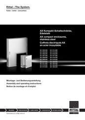 Rittal AX 1006.000 Montage- Und Bedienungsanleitung