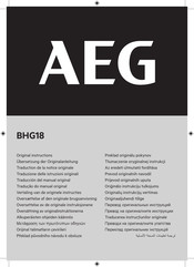 AEG BHG18 Übersetzung Der Originalanleitung