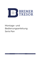 Bremer Pan Serie Montage- Und Bedienungsanleitung