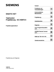 Siemens SIMATIC NET IEC 60870-5 Projektierungshandbuch