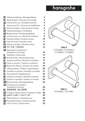 HANSGROHE Talis S 72110000 Gebrauchsanleitung, Montageanleitung