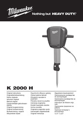 Milwaukee K 2000 H Originalbetriebsanleitung