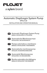 Xylem FLOJET VFLO 5.0 Installation Und Betriebsanleitung