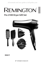 Remington PRO 2100 DRYER GIFT SET Bedienungsanleitung