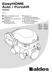 aldes EasyHOME Auto Nstallations- Und Wartungsanleitung