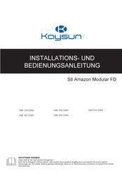 Kaysun KMF-560 DN6S Installations- Und Bedienungsanleitung