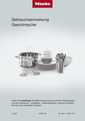 Miele G 7165 SCVi XXL AutoDos Gebrauchsanweisung