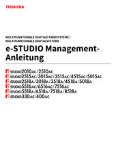 Toshiba e-studio 5018A Management-Anleitung