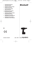 EINHELL BT-CD 14,4 Kit-2 Originalbetriebsanleitung