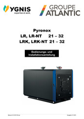 Groupe Atlantic YGNIS Pyronox LR-NT 32 Bedienungs- Und Installationsanleitung