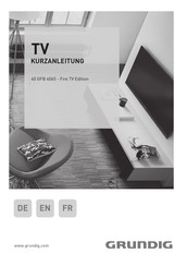 Grundig 40 GFB 6065 - Fire TV Edition Kurzanleitung