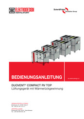 ELEKTRODESIGN DUOVENT COMPACT RV TOP 4200 DCB Bedienungsanleitung