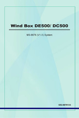 MSI Wind Box DE500 Bedienungsanleitung