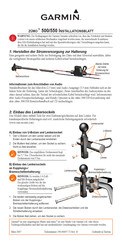 Garmin zumo 550 Installationsblatt