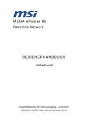 MSI MEGA ePower 85 Bedienerhandbuch
