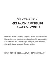 GGM gastro MWM2010 Allgemeines Gebrauchsanweisung