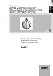 Helios RVMD-Serie Montage- Und Betriebsvorschrift