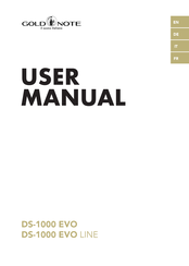 Gold Note DS-1000 EVO Benutzerhandbuch