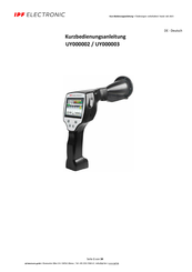 ipf electronic UY000003 Kurzbedienungsanleitung
