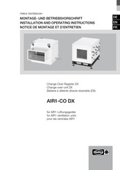Helios AIR1-CO DX RH 2000 L Montage- Und Betriebsvorschrift