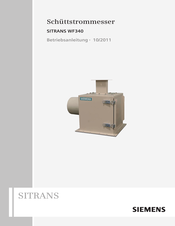 Siemens SITRANS WF340 Betriebsanleitung