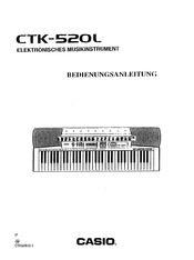 Casio CTK-520L Bedienungsanleitung