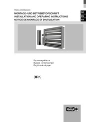 Helios BRK 1000x1000 Montage- Und Betriebsvorschrift