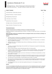 Dorma MUNDUS PREMIUM PT 22 Montageanleitung