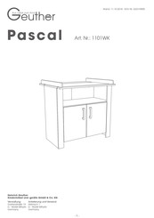 geuther Pascal 1101WK Montageanleitung