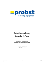 probst RG-75/125-SAFELOCK Betriebsanleitung