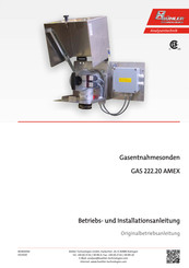 Bühler technologies GAS 222.20 AMEX Betriebs Und Installationsanleitung