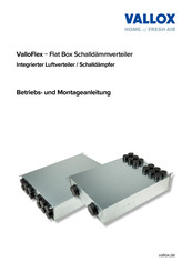 Vallox ValloFlex Betriebs- Und Montageanleitung