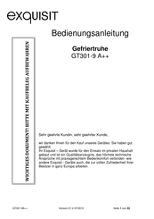 exquisit GT301-9 A++ Bedienungsanleitung