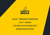 LIGHT MY BRICKS LEGO WEIHNACHTSKRANZ 2-IN-1 Einbauanleitung