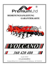 Premium Ltd Volcano 480 Bedienungsanleitung Und Garantiekarte